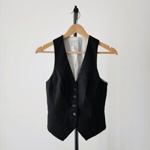 H&M Tailored Suit Vest in Black